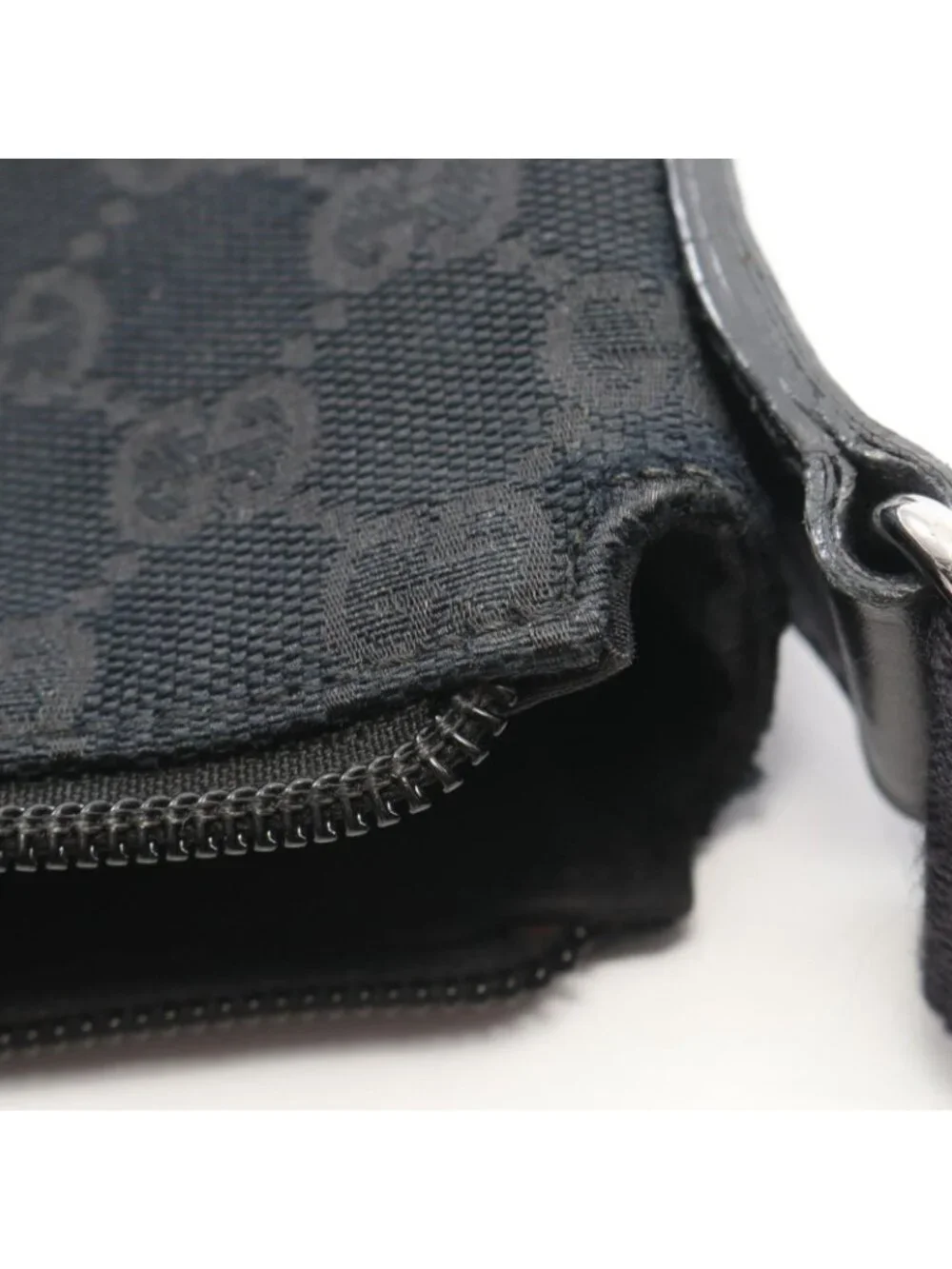 Gucci Shoulder Bag GG Canvas Black